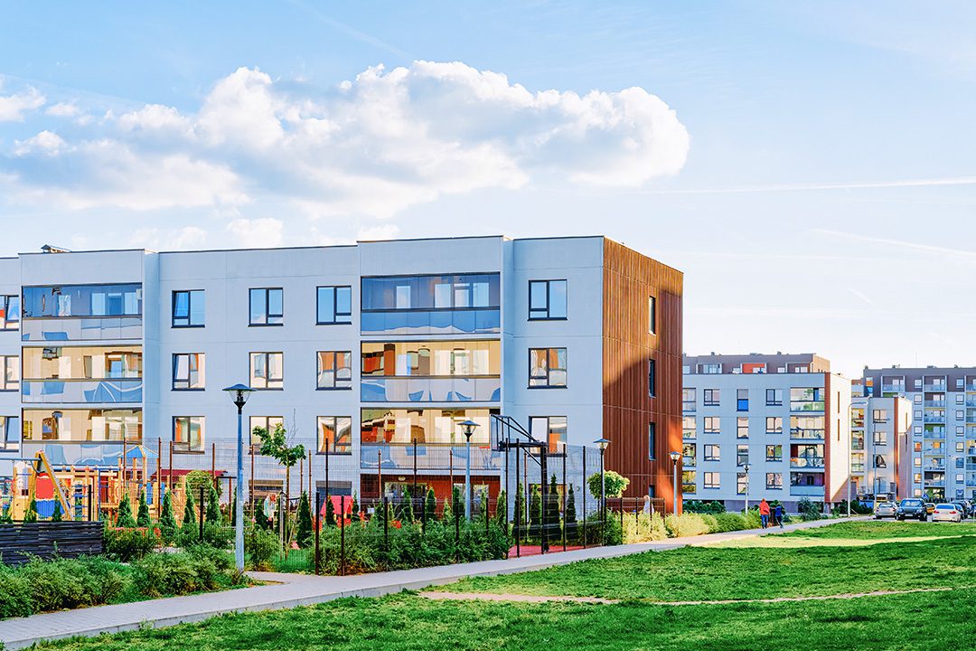 A Set of Modern High Density Housing Units